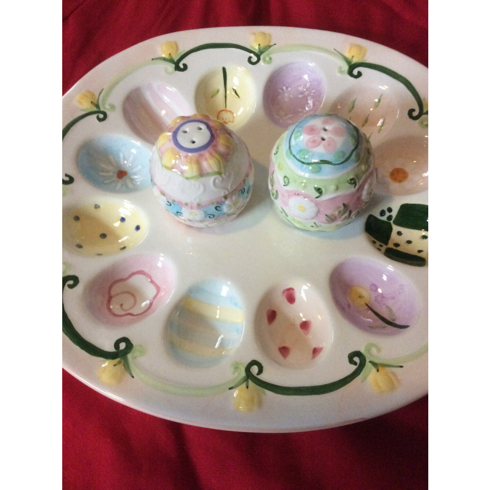 CIB Multicolor Easter Egg Deviled Egg Platter One Size